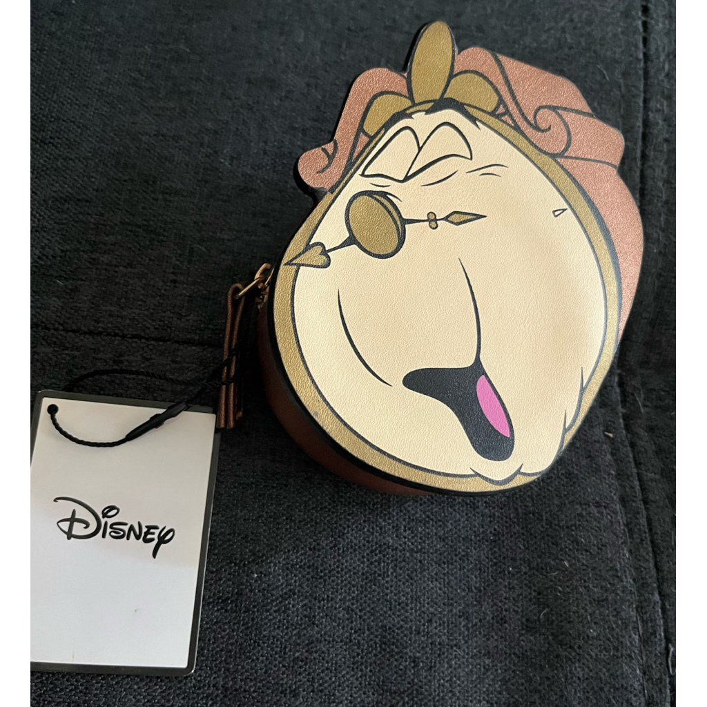Clockworth คาแร็คเตอร์ใน Beauty & The Beast เป็นกระเป๋าซิปใส่เหรียญ-ใส่ตังค์หรือ ipod หรือหูฟัง