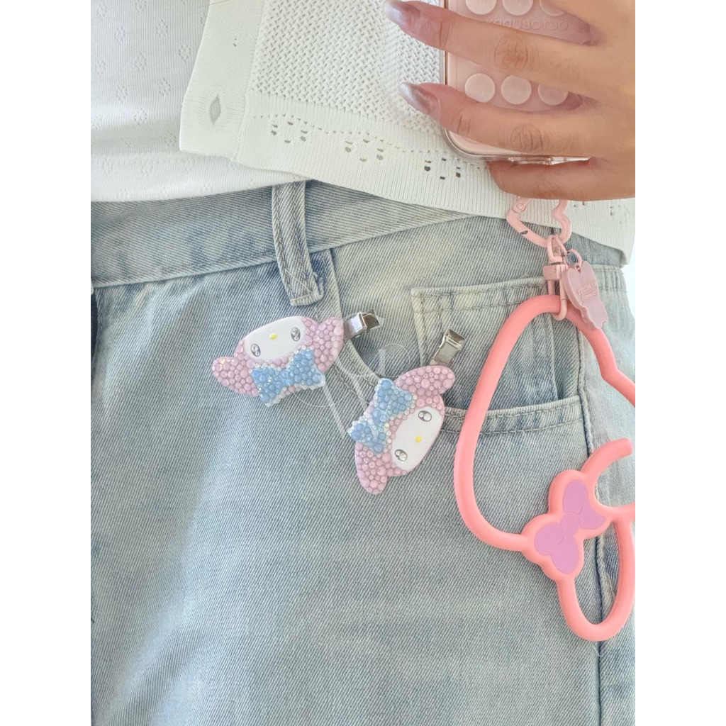 Glowette.store กิ๊บSanrio คัสตอม ติดเพชร Pastel
