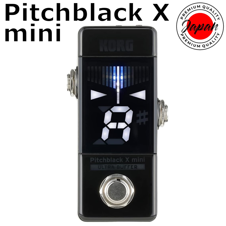 KORG Pitchblack X mini Pedal Tuner PB-X-MINI ULTRA BUFFER สําหรับกีตาร์/เบส Strobe Tuning ของแท้ 100
