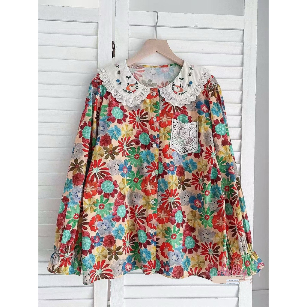 🌿🪴 💬เสื้อญี่ปุ่นงานแท้นำเข้า ดีเทลงานปักสวยสไตล์ญี่ปุ่น งานทรงฟรีไซส์ใส่ได้ตลอด สินค้านำเข้า💯