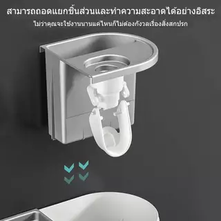 (พร้อมส่งในไทย) ที่เก็บแปรงสีฟัน แบบติดผนัง ช่องเก็บของ ช่องบีบยาสีฟัน แก้วน้ำ ที่บีบยาสีฟันอัตโนมัติ ของใช้