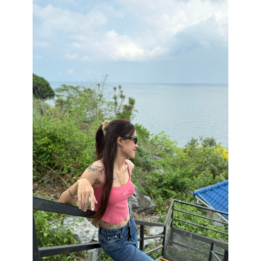 atipa มือ2 ดำ/ชมพู เสื้อกล้าม/สายเดี่ยว