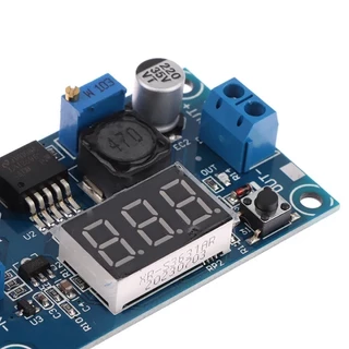 LM2596 DC-DC Adjustable Buck Converter step down ตัวควบคุมแรงดันไฟฟ้า แบบปรับได้ พร้อมโวลต์มิเตอร์ LED