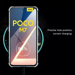 Poco M7ตรงรุ่น(ส่งในไทย)เคสTPUใสกันกระแทกแบบคลุมกล้องXiaomi Poco M7 4G
