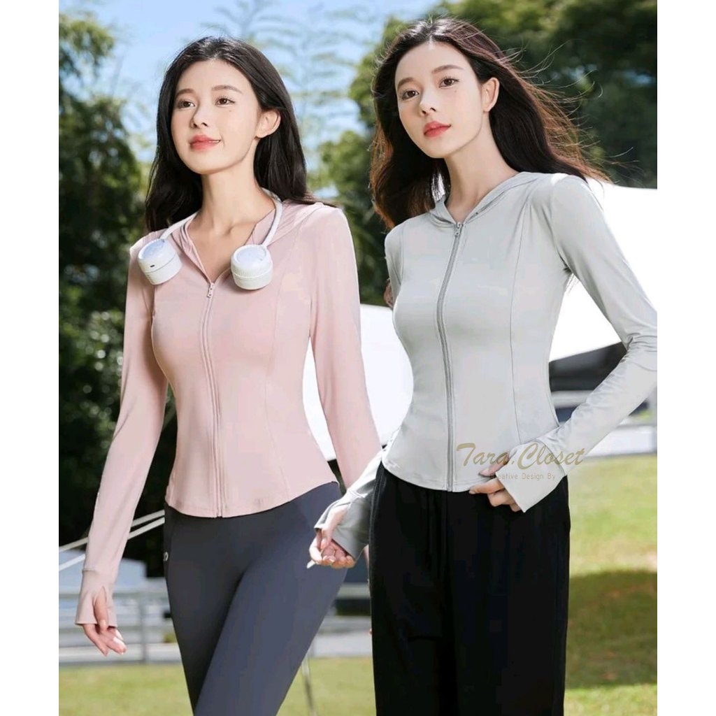 UV001 TARA Shirt UV protection เสื้อแขนยาวกันยูวี มีฮู้ด ทรงเข้ารูป เนื้อผ้าเรย่อน ผ้านิ่ม สวมใส่สบาย ระบายอากาศได้ดี