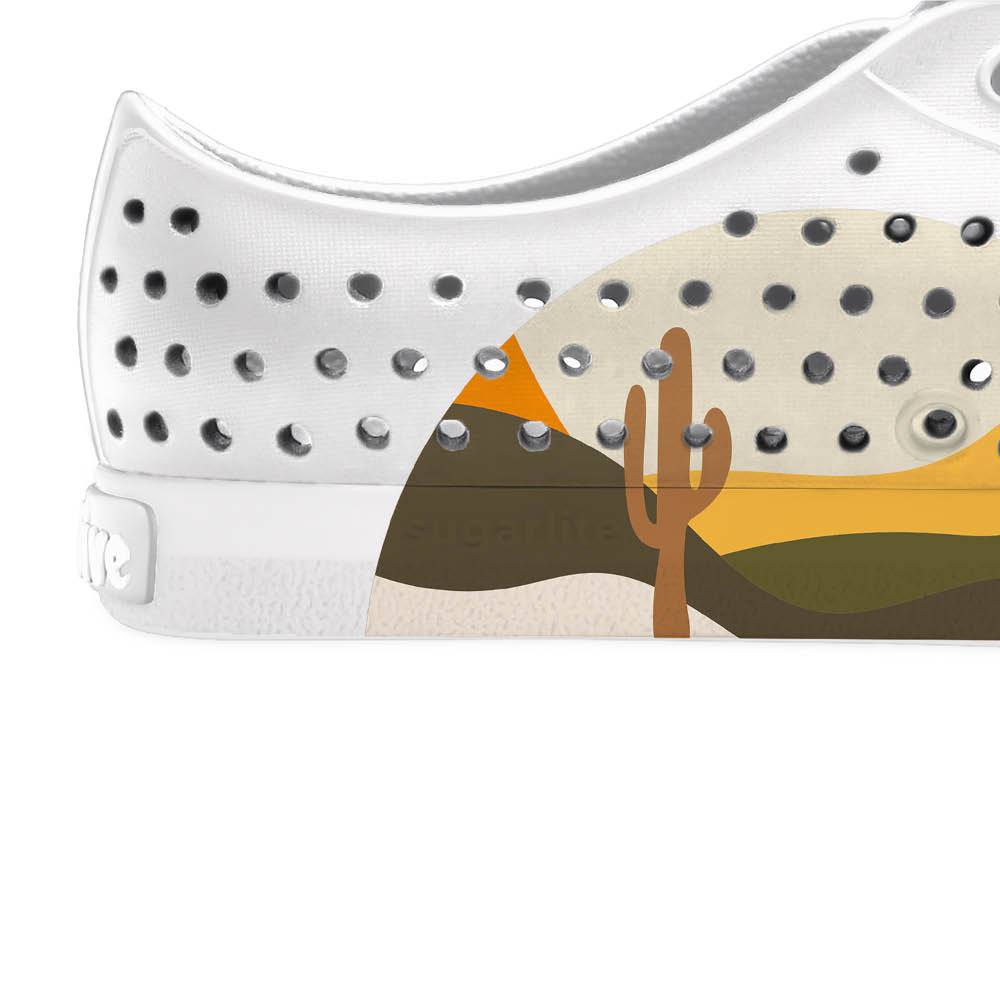 Native รองเท้ากันน้ำผู้ใหญ่ EVA รุ่น Jefferson Wanderfoam Block Shell White/ Shell White/ Cactus Desert Block