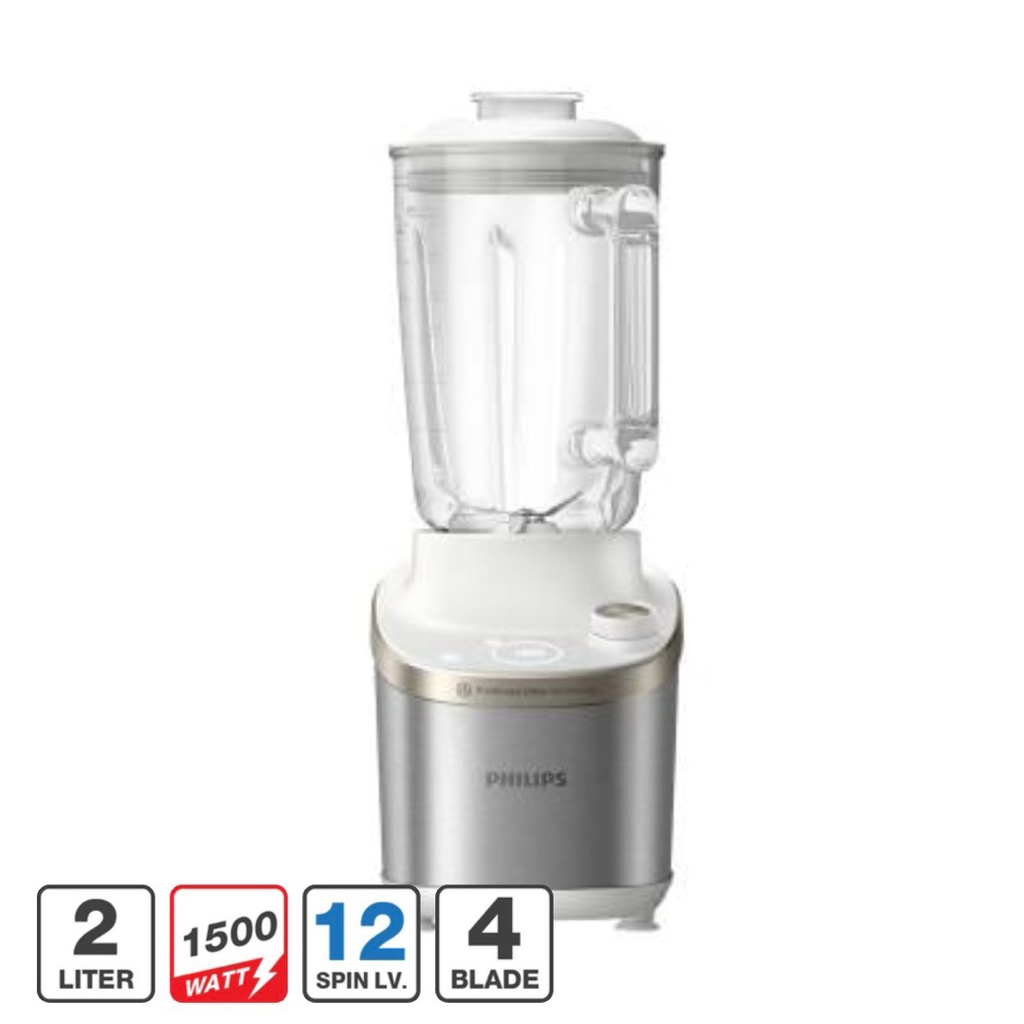 เครื่องปั่นผัก ผลไม้ ความเร็วสูง PHILIPS รุ่น HR3760/01 ความจุ 2 ลิตร สีขาว 1200วัตต์