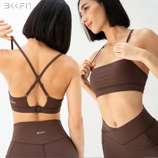 BKKFit Ribbed Square Bra สปอร์ตบราตะขอหลัง ผ้า ribbed รุ่น Square