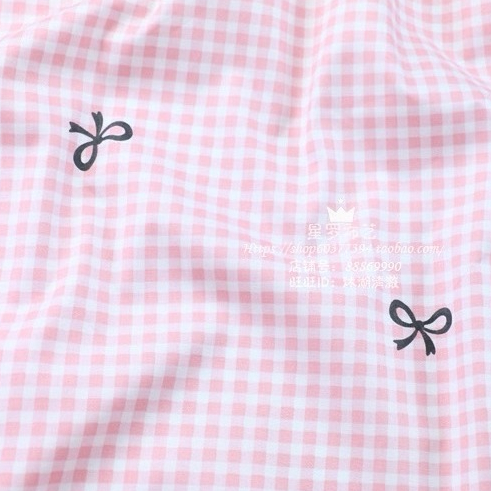 ผ้าคอตตอน 100% คอตตอนทอทวิล ผ้าเมตร ตัดขายเป็นเมตร ผ้าหน้ากว้าง 1.6 เมตร ลายโบว์จุด