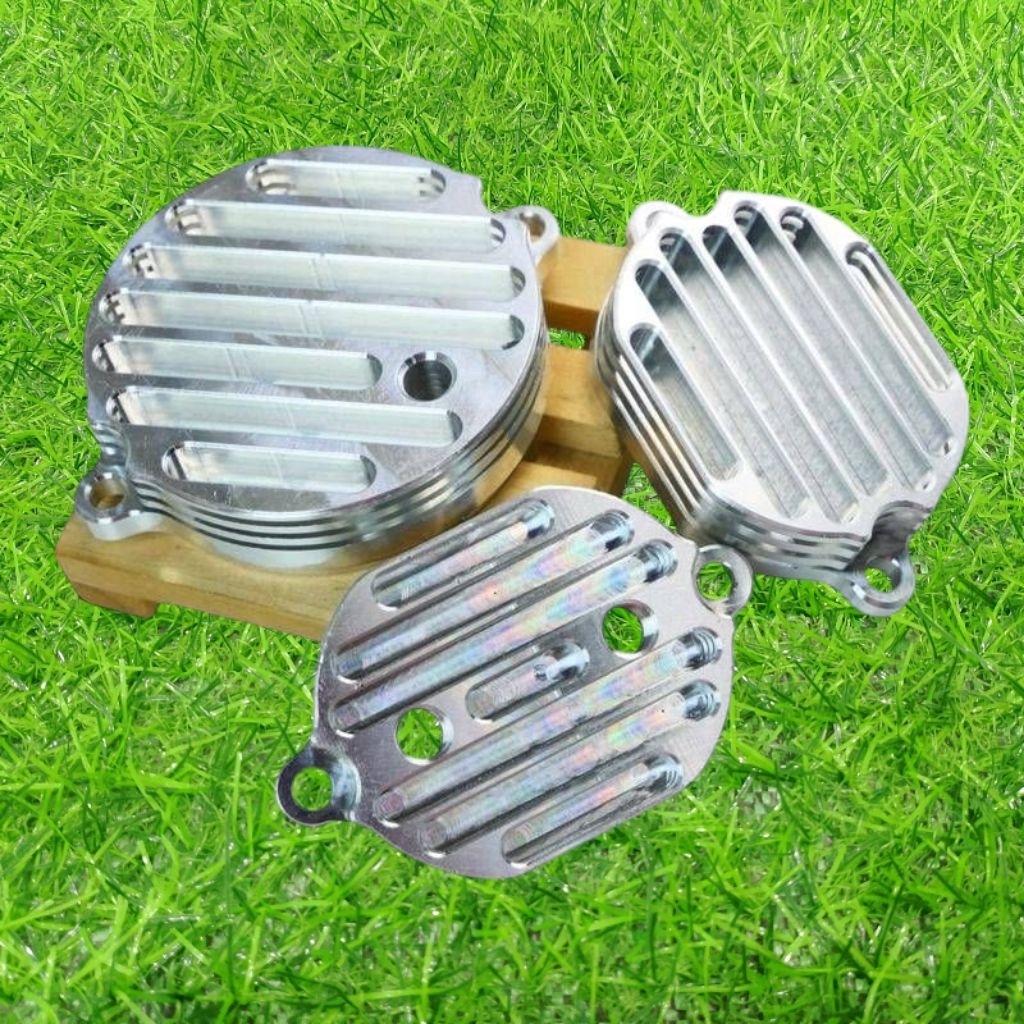 ฝาครอบวาล์ว 4วาล์ว Wave125 งานตัวไหม่หนาลายV1 ฝาครอบระบายแต่ง เวฟ125 4วาล์ว ส่งของเร็ว