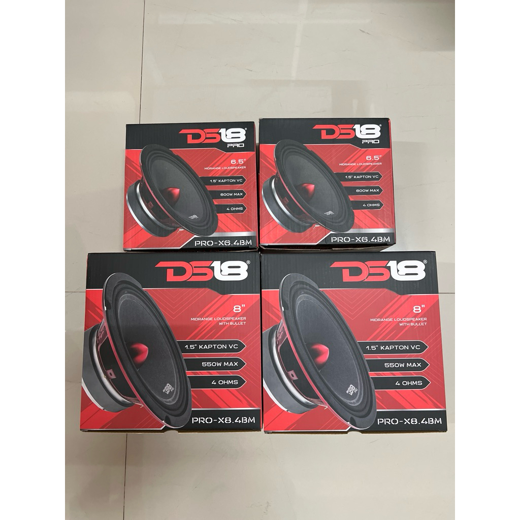 ชุดละ 12222บาท 6.5“กลาง PRO-X6.4BM DS-18 2ดอก 8”PRO-X8.4BM DS-18 2ดอก ลำโพงติดรถยนต์