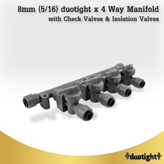 KL46237 – 8mm (5/16) duotight x 4 Way Manifold with Check Va…