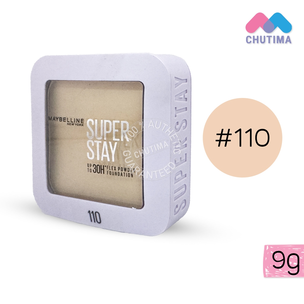 เมย์เบลลีน นิวยอร์ก ซุปเปอร์สเตย์ แป้งผสมรองพื้น แป้งตลับ Maybelline New York Superstay Flex Powder Foundation 9g. ราคา ถูกที่สุด ดีลบีเคเค แกลเลอรีภาพที่ 2