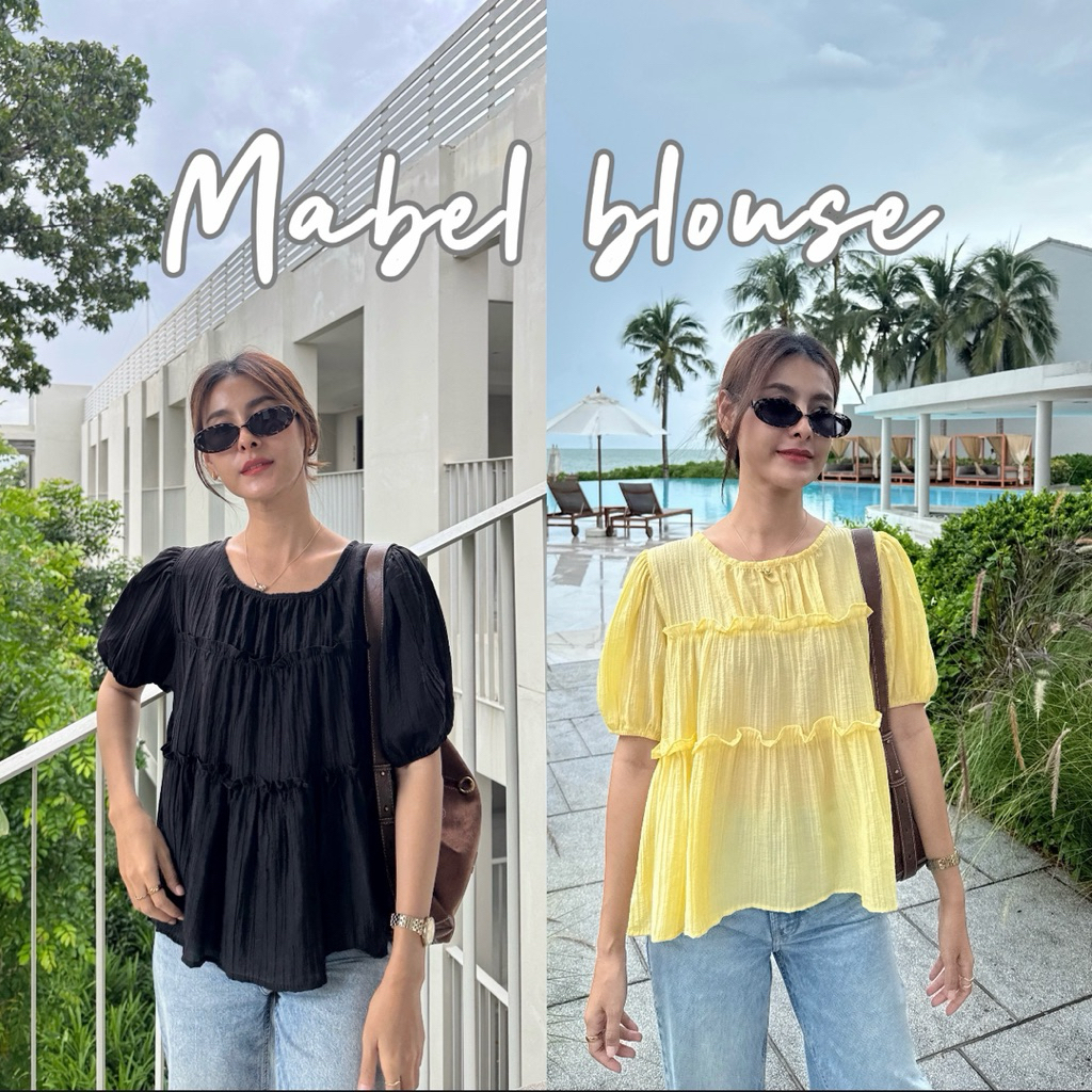 19JAN.STUDIO : MABEL BLOUSE พร้อมเสริฟแล้วค่า..เสื้อที่ฮิตสุดในตอนนี้ ทรงเสื้อน่ารักเกาหลี