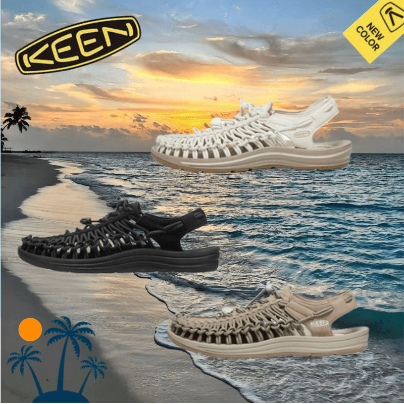 [ของแท้ 100%]  KEEN Uneek Sandals keen  White/Black/Brown รองเท้าแตะ