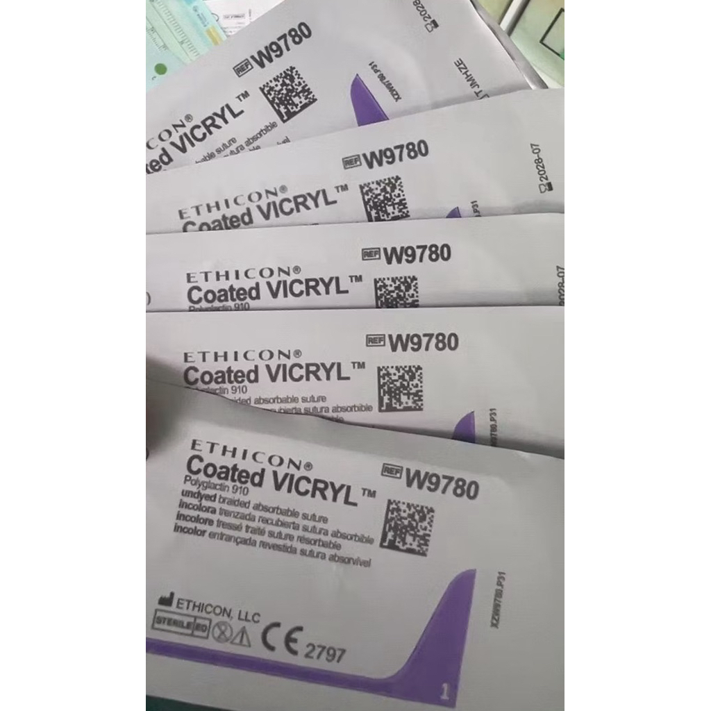 vicryl w9780 (5-0) ของแท้ 5 ชิ้น