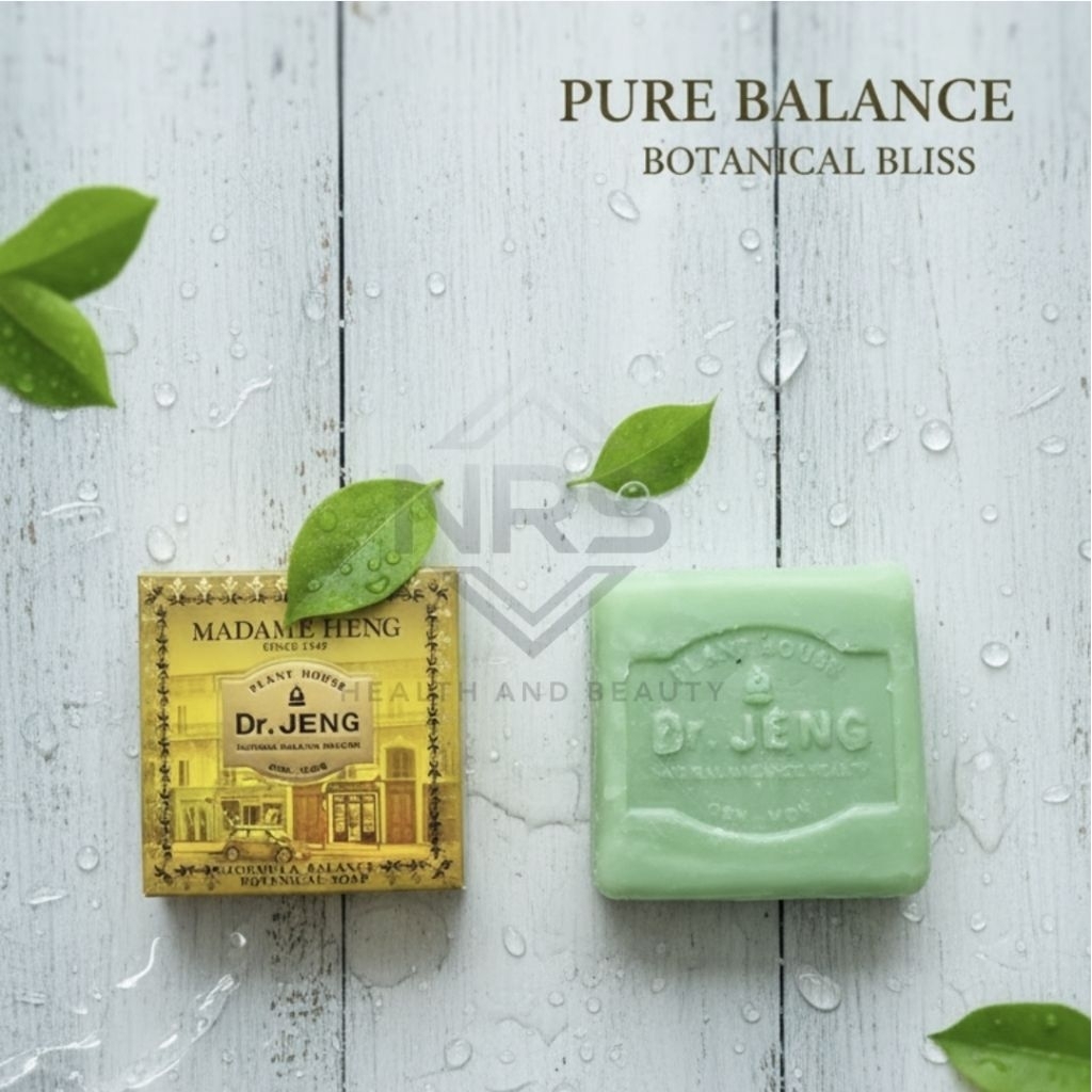 สบู่สมุนไพร Madame Heng Dr. Jeng Formula Balance Botanical Soap 150 กรัม ลดสิว กลิ่นกาย ผิวเนียนนุ่ม