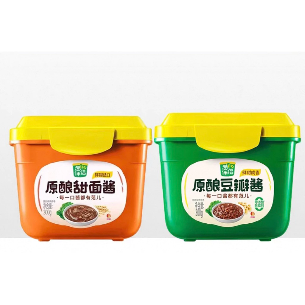 ซอสถั่วเต้าซี่ ซอสเสฉวน พร้อมส่ง (六月香豆瓣酱、甜面酱 ) ขนาด 300g ซอสสำหรับปรุงรสอาหาร ซอส พริก เครื่องปรุงรส โต้วป้างเจี้ยง