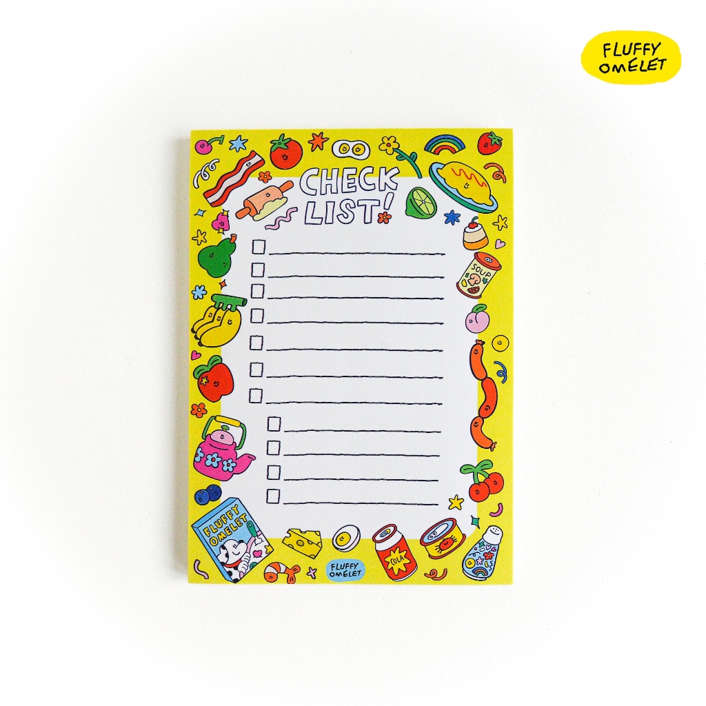 กรพดาษโน๊ต CHECKLIST MEMOPAD A6