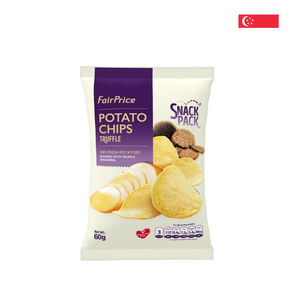 FairPrice Truffle Potato Chips 60g | แฟร์ไพรซ์ มันฝรั่งทอดกรอบ รสทรัฟเฟิล | ขนมนำเข้าจากสิงคโปร์