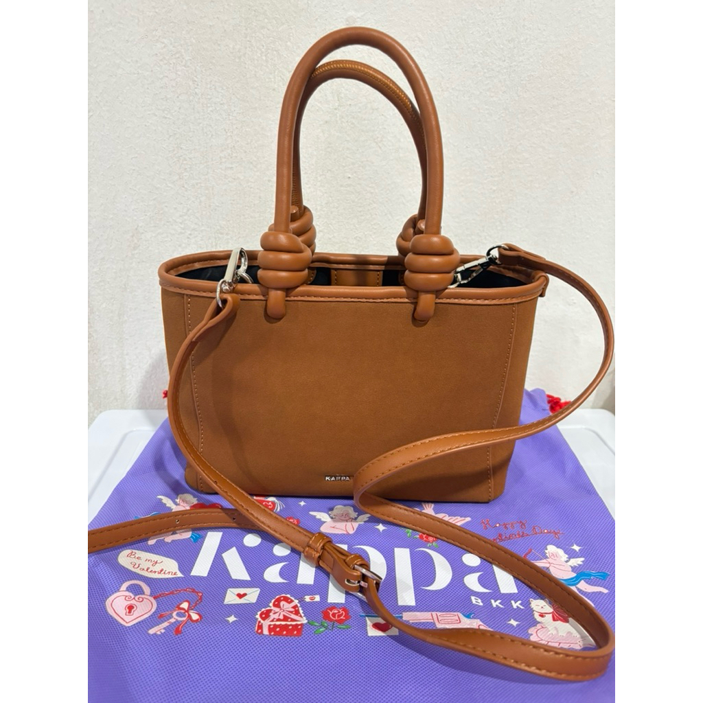 KAPPABKK Ami Bag กระเป๋ารุ่นใหม่ หนังกลับ ทรงหูจับสุดเก๋ มือสอง