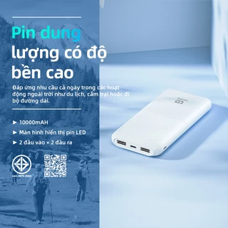 GOOJODOQ PowerBank แบตสำรอง 10000mAh 10w ชาร์จเร็ว Fast Charge Type C พาว์เวอร์แบงค์