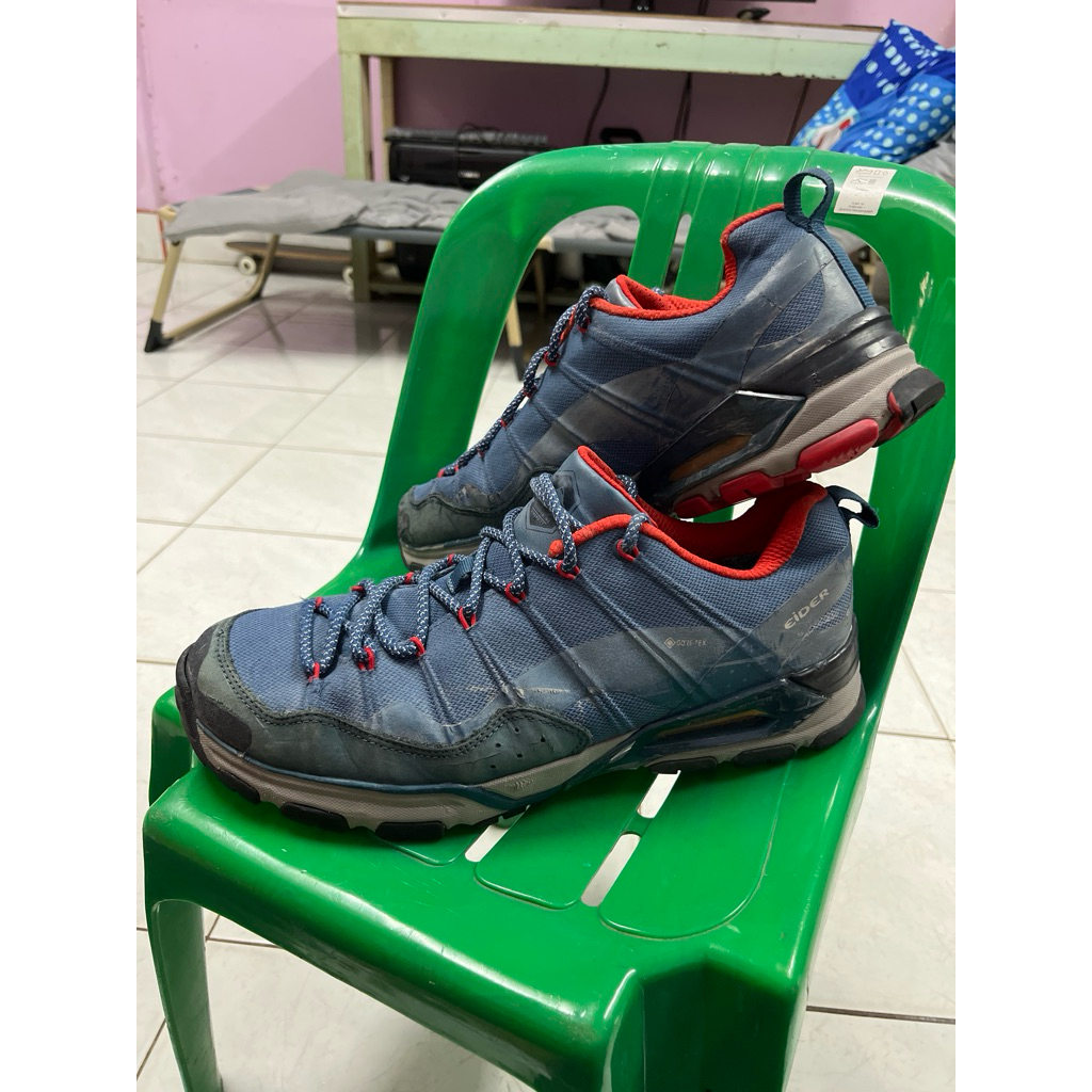 รองเท้าผ้าใบEiderหนังpuผสมผ้ามือ2เสริมส้นสูง3-4cmไซร้43ยาว27.5cmพื้นยางเต็มๆสภาพงาน97%พื้นยางนุ่มเบา