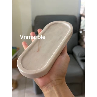 ถาดหินอ่อนแท้ทรงวงรี