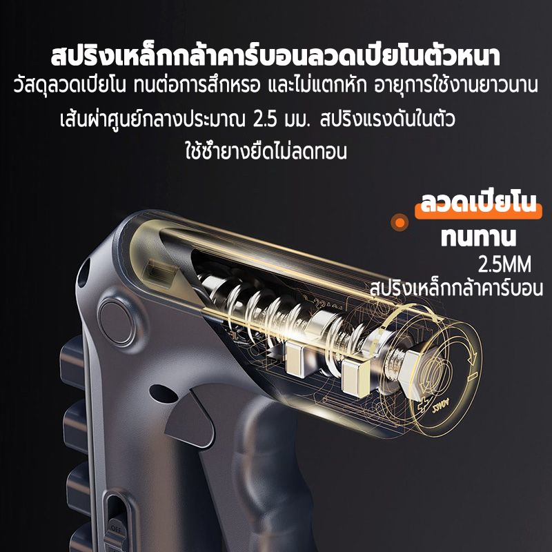 KEDU hand grip มีการนับอัจฉริยะ อุปกรณ์บริหารมือ พร้อมกดจุด บีบมือ5-60kgมีสองโหมดการใช้งาน แฮนด์กริป - รูปที่ 5