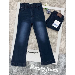 Newcollectionกางเกงยีนส์ขาม้า ผ้ายืด เอวสูง รุ่นของเล็กกระดุมหนึ่งเม็ด ปลายขาเย็บผ้านิ่มใส่สบายมี2สีจ้า
