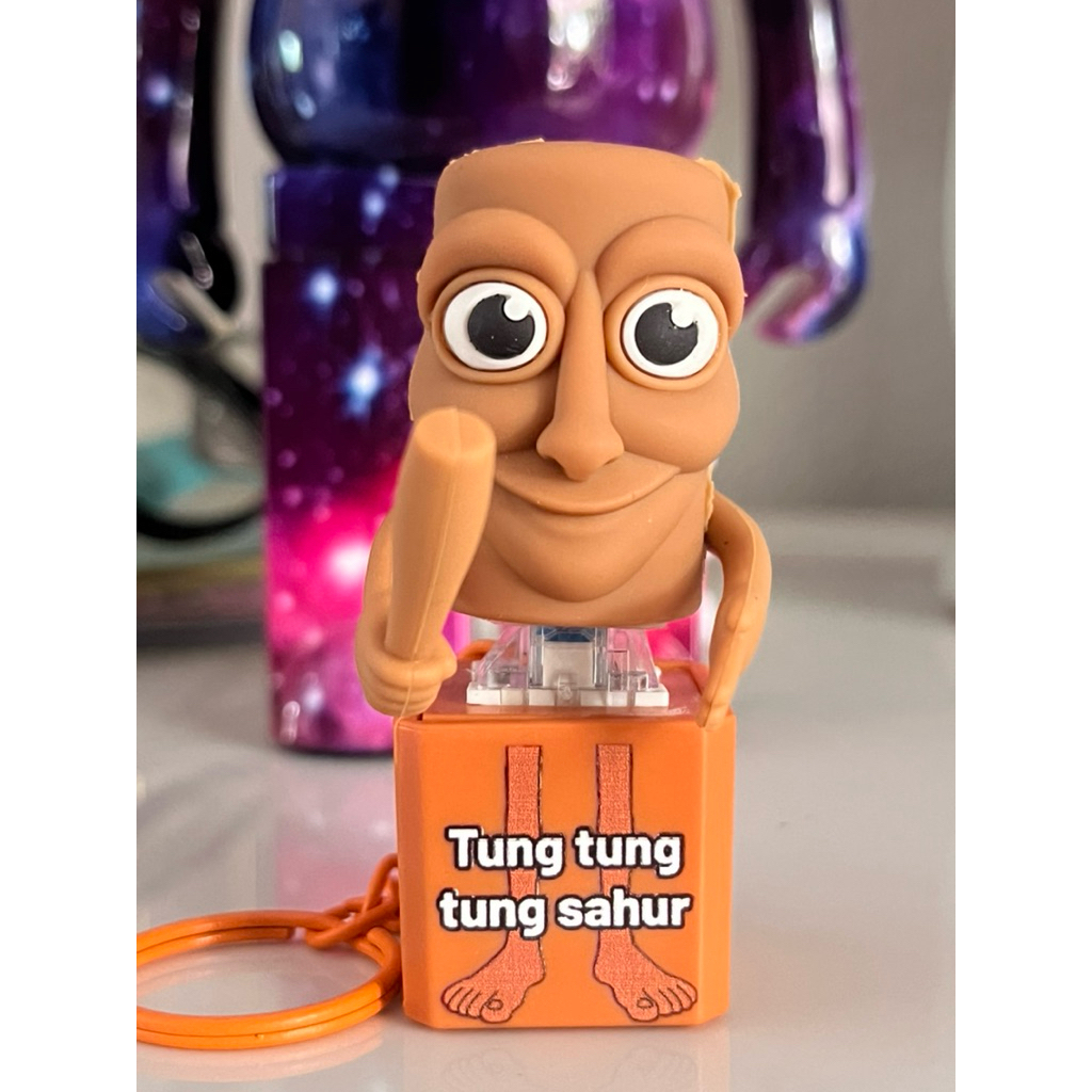 พวงกุญแจTung Tung sahur พวงกุญแจมีเสียง มีไฟส่องสว่าง