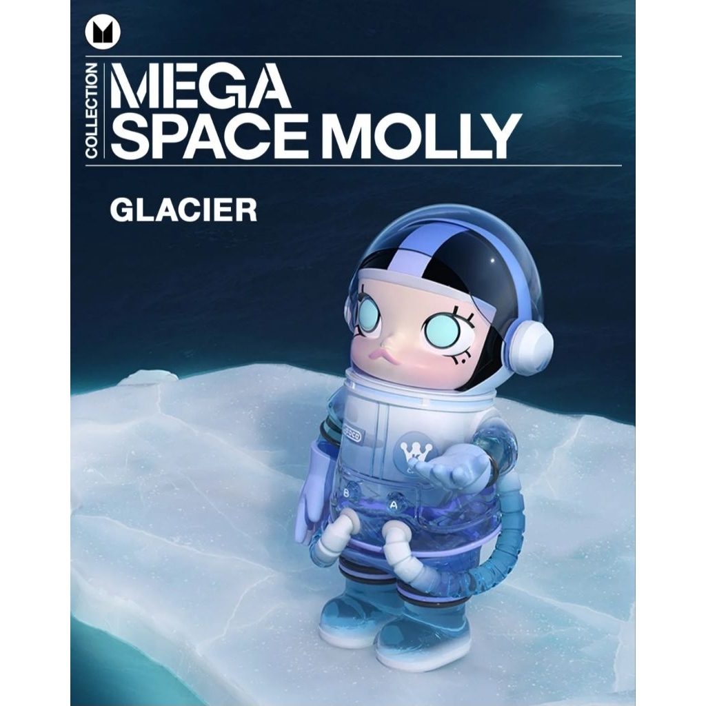 POPMART MEGA SPACR MOLLY 400% GLACIER