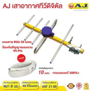 เสาอากาศภายนอกTHAISAT 5E พร้อม สาย RG6 พร้อมใช้  รับสัญญาณไก…