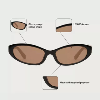 Sunnies Studios Nora (แว่นกันแดดทรงแคทอาย สำหรับยูนิเซ็กส์)