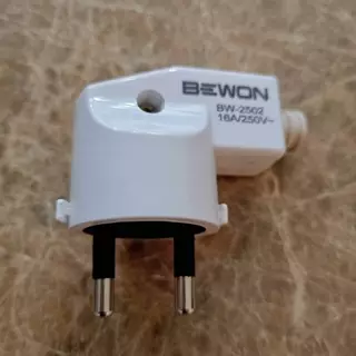 ปลั๊กเสียบตัวผู้ขางอ 2ขา 3ขา BEWON ปลั๊กเสียบตัวผู้ ขากลมมาตรฐาน ช่างไฟเลือกใช้