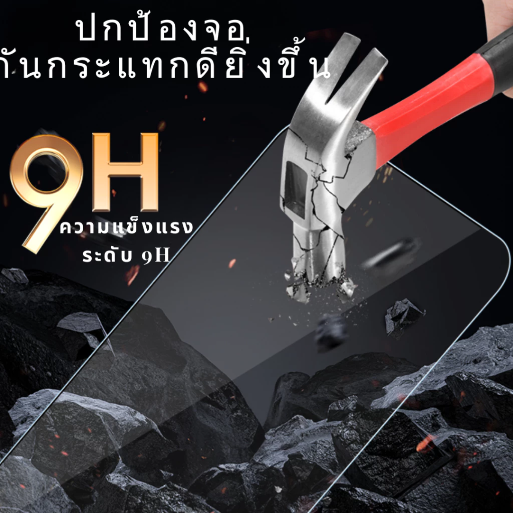 ฟิล์มกระจกนิรภัยเต็มจอแบบใส สำหรับรุ่น iPhone Air,17 Pro max,16 Pro, 17e,16e,15,14 Plus,13 Pro Max,13 Mini,12 Pro Max,11 thumbnail 6