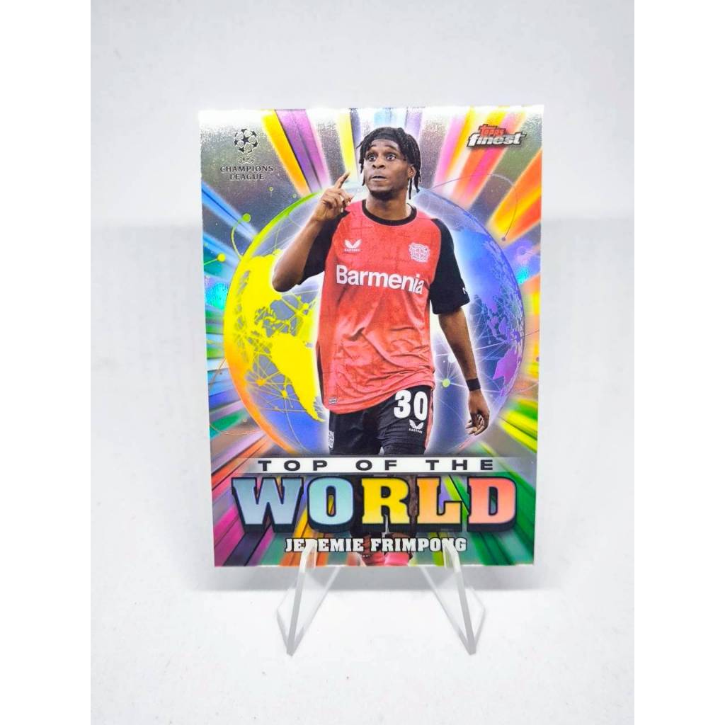 การ์ดฟุตบอล Topps Finest UEFA Club Competitions Top of The World Soccer Insert 2024-25 ราคา ถูกที่สุด ดีลบีเคเค แกลเลอรีภาพที่ 6
