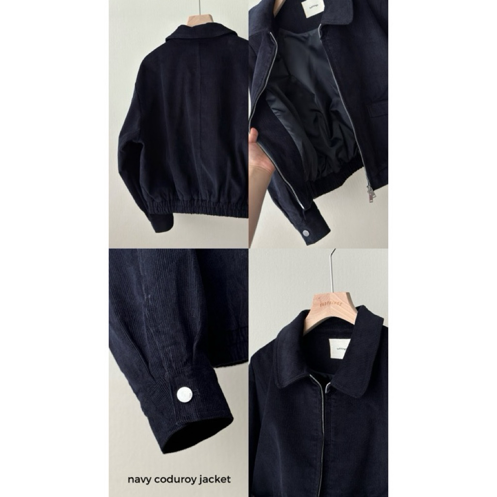 FADTHINGS : navy blue corduroy jacket 🌚💫