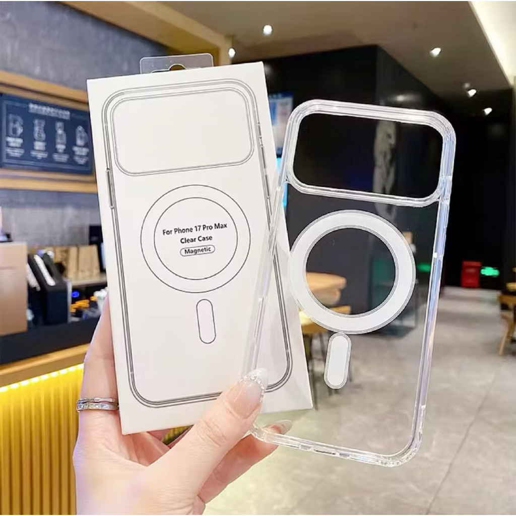 (จัดส่งทุกวัน)เคสใสแม่เหล็ก ไอโฟน 17/ Air/ 17Pro/17 Promax วัสดุ TPU