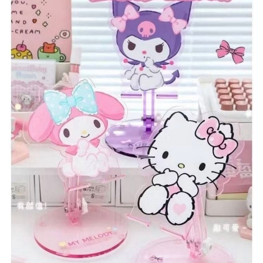 พร้อมส่ง ที่วางโทรศัพท์ วาง Ipad / Tablet ลาย Sanrio สินค้าลิขสิทธ์แท้  💯 💯 มีความหนาสกีนลาย ขนาด 20.3x6x25.5cm
