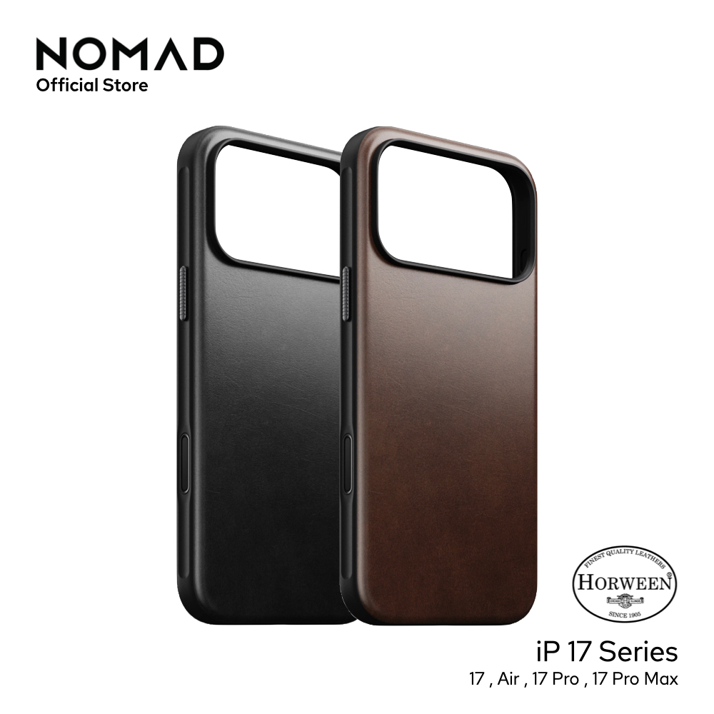 NOMAD เคสหนังกันกระแทก Modern Horween Leather Case ใช้สำหรับ iPhone 17 Series
