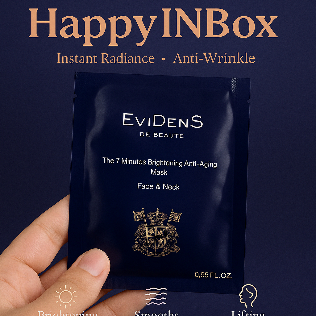 EviDenS 7 Minutes Brightening Mask มาส์กหน้า–คอ ผิวกระจ่างใส ลดริ้วรอยใน 7 นาที