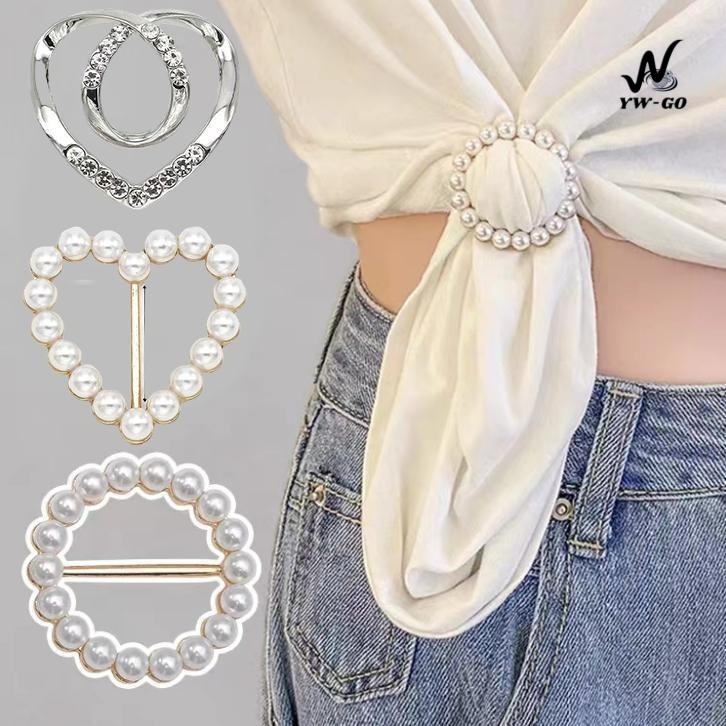 เข็มกลัด แหวนจั๊มชายเสื้อ แบบไร้เข็ม มัดปลายเสื้อ เข้ารูปเสื้อ ใช้กับ ห่วงผูกผ้าพันคอ (พร้อมส่งค่ะ) G3209