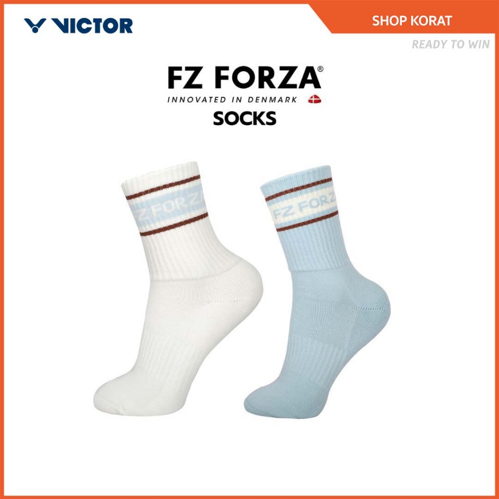 FZ FORZA ถุงเท้ากีฬาแบดมินตัน ถุงเท้ากีฬาพิคเคิลบอล รุ่น FZ_SK110PCB Size M / FZ_SK111PCB Size L สวมใส่สบาย ระบายอากาศ