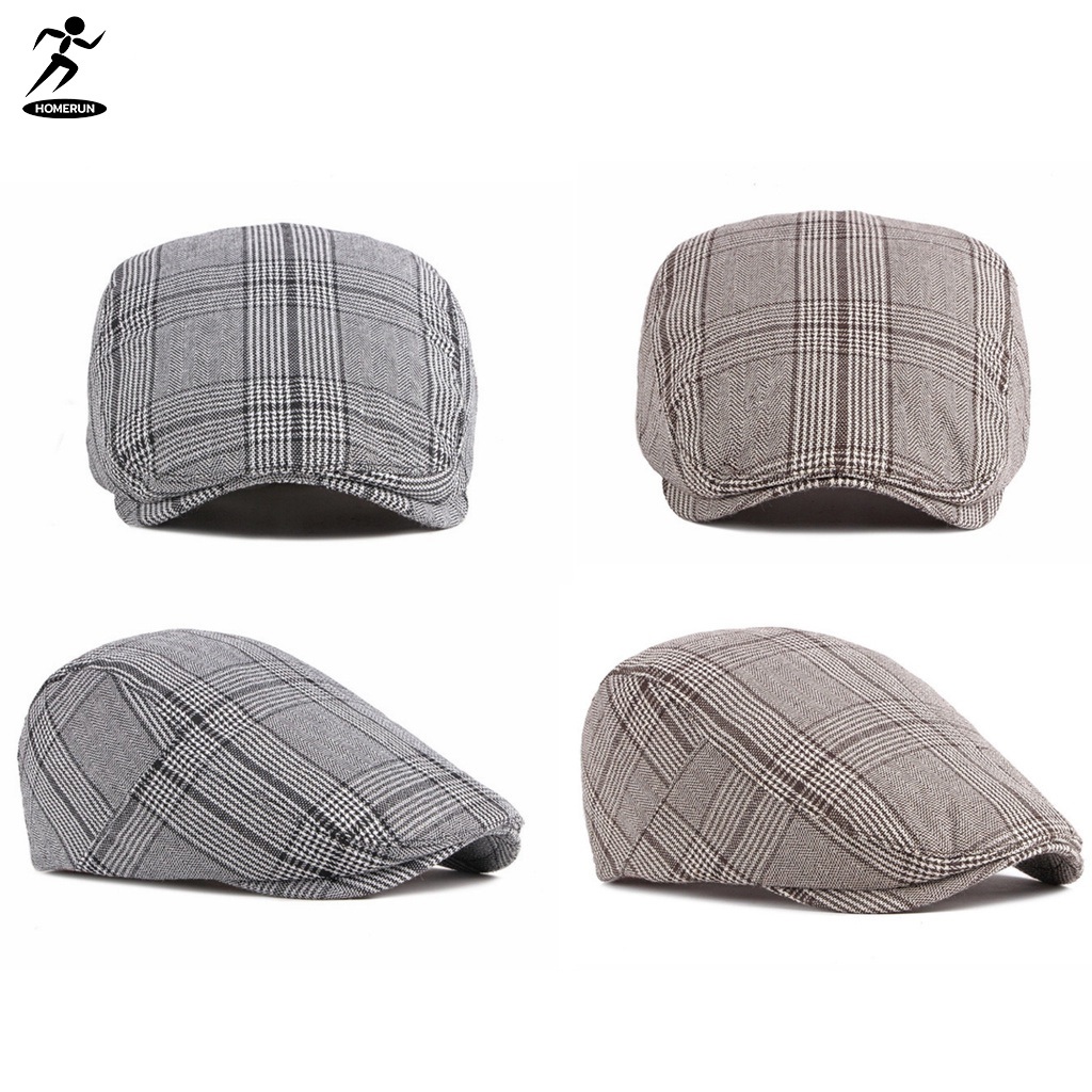หมวกเบเร่ต์ลายสก็อต สไตล์บริติช สุดคลาสสิค ทรงโค้งสวยงาม แข็งแรง สวมใส่สบาย ไม่อับชื้น 05B6 - รูปที่ 5