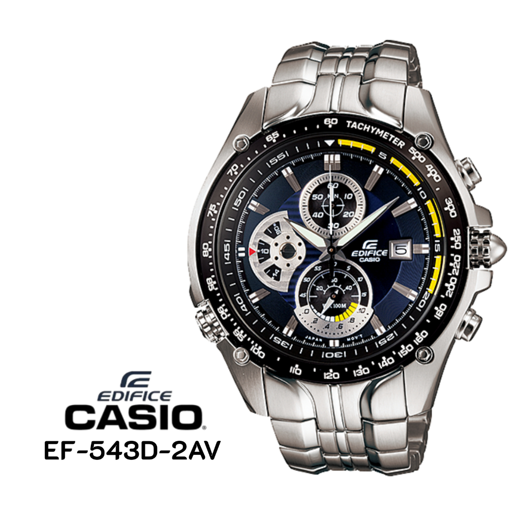 นาฬิกา ผู้ชาย Casio Edifice Chronograph รุ่น EF-543D-1AVDF รับประกัน 1 ปี