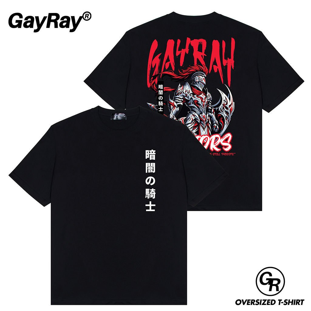 GayRay ⎰warriors.⎱  เสื้อยืดโอเวอร์ไซส์ Cotton 100% นุ่่ม ใส่สบาย