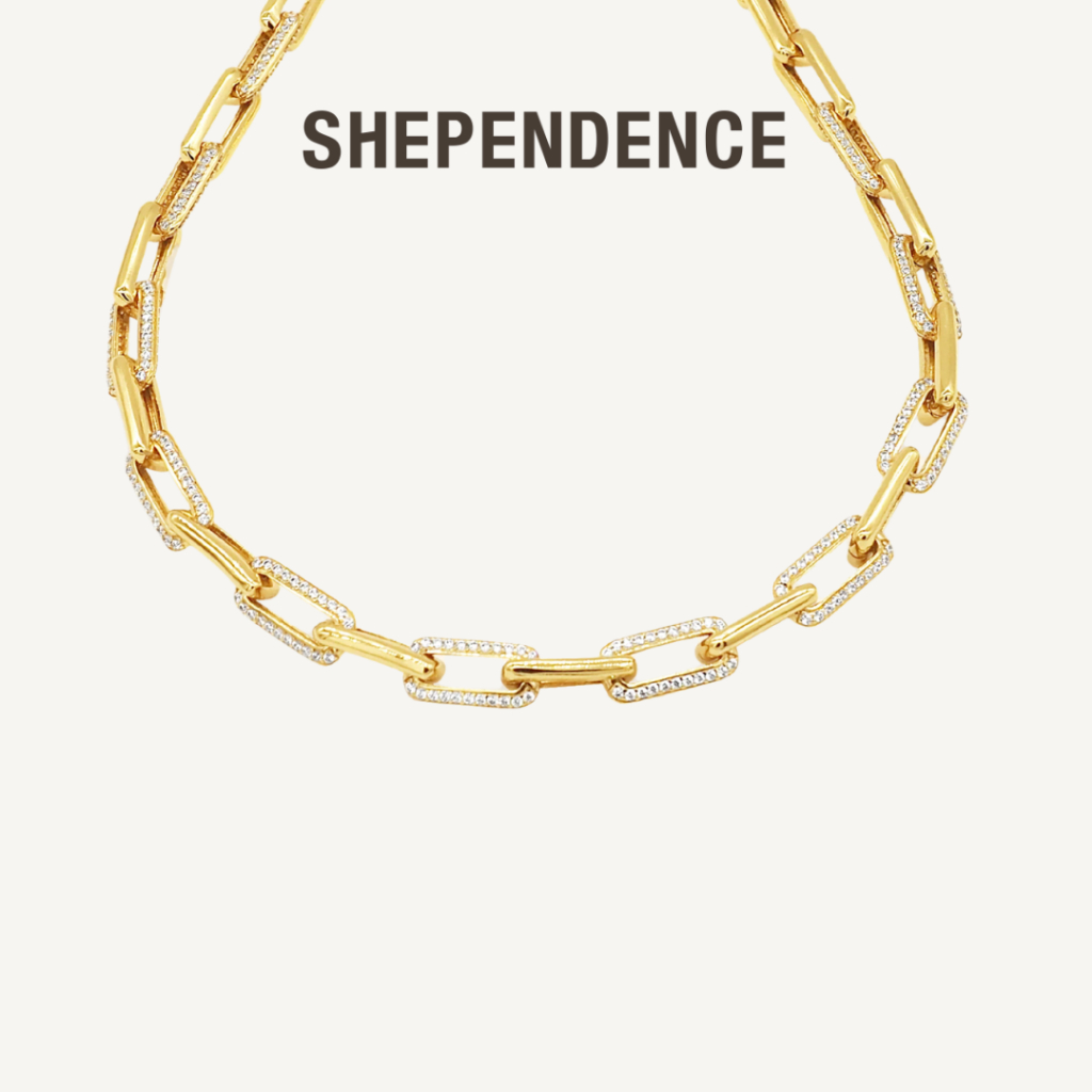 SHEPENDENCE สร้อยคอโชกเกอร์ LUXE Kourtney ประดับคริสตัล