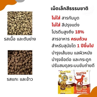อาหารเม็ดสุนัข Raptor Dog 2 กระสอบ <40 กิโลกรัม>