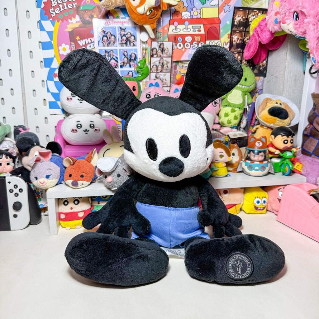 พร้อมส่ง🚚 ตุ๊กตาออสวอลด์ oswald the lucky rabbit💙🖤 อ่านรายละเอียดก่อนนะคะ✨